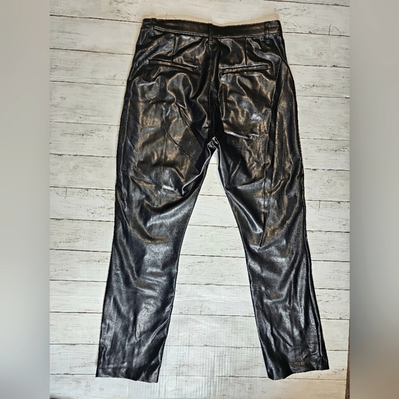 Abercrombie & Fitch Ultra High Rise Skinny Vegan Faux Leather Pants Soft - Picture 7 of 12